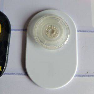 White with Clear grip Magsafe popsocket